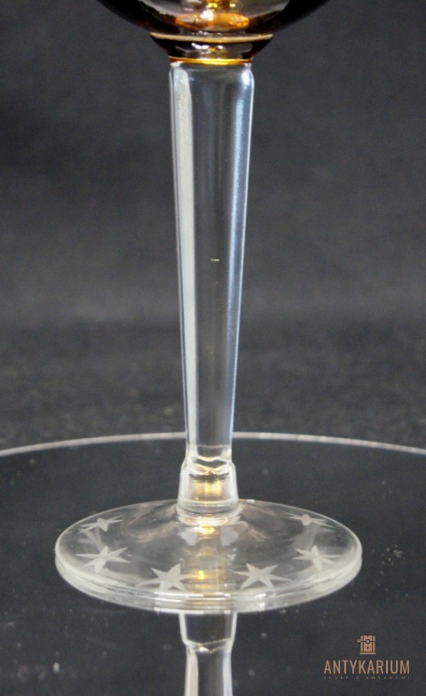 Remer stary koniakowy kryształowy kielich do wina 19,5cm