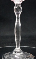 Remer stary malinowy kryształowy kielich do wina 21,5cm
