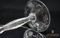 Remer stary malinowy kryształowy kielich do wina 21,5cm
