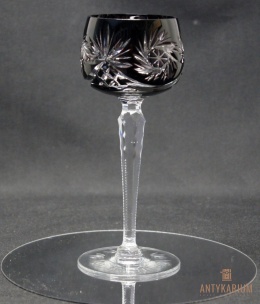 Remer stary rubinowy kryształowy kielich do wina 19,5cm