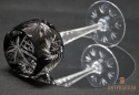 Remer stary rubinowy kryształowy kielich do wina 19,5cm