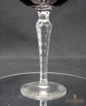 Remer stary rubinowy kryształowy kielich do wina 20cm