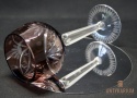 Remer stary rubinowy kryształowy kielich do wina 21cm