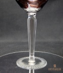 Remer stary rubinowy kryształowy kielich do wina 21cm