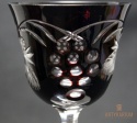 Remer stary rubinowy kryształowy kielich do wina 22cm