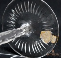 Remer stary rubinowy kryształowy kielich do wina 22cm