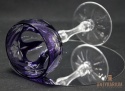 Remer stary śliwkowy kryształowy kielich do wina 19cm