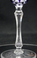 Remer stary śliwkowy kryształowy kielich do wina 19cm