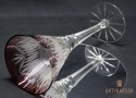 Remer stary śliwkowy kryształowy kielich do wina 24,2cm