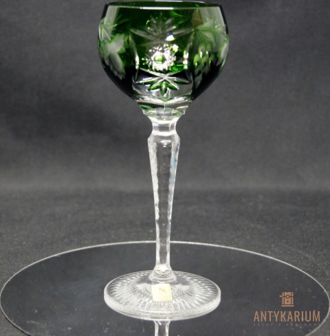 Remer stary zielony Nachtmann kielich do wina 18cm